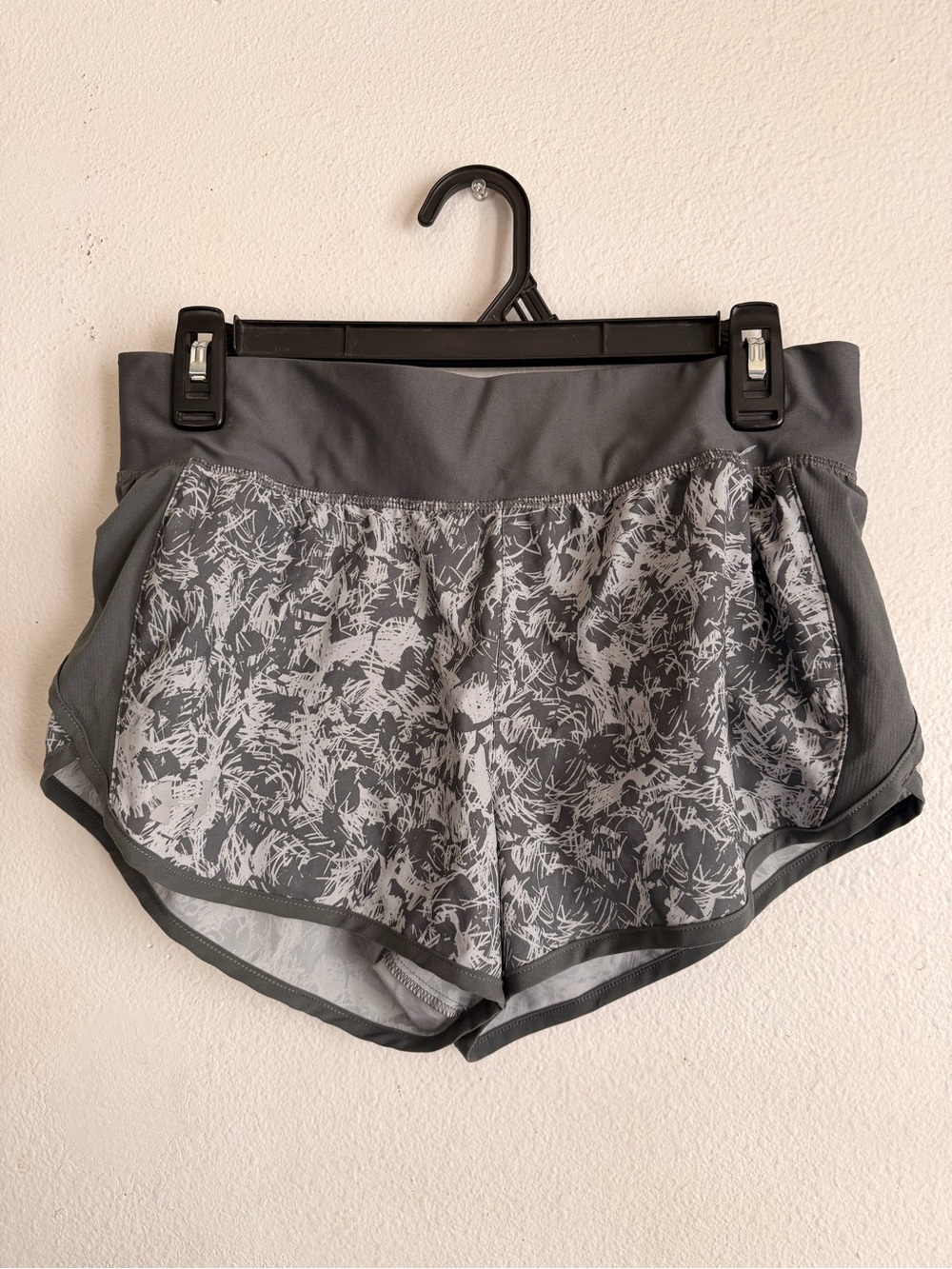 Under Armour Gray Printed Athletic Shorts